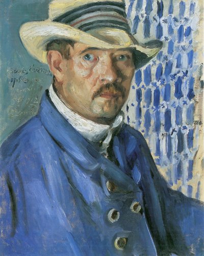Selvportræt med en Panama hat af Lovis Corinth